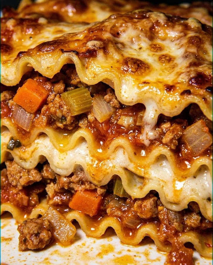 Beef lasagne